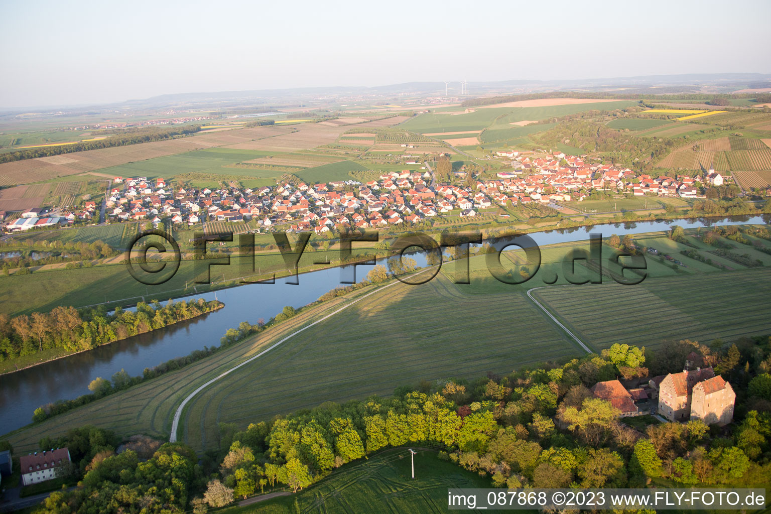 Luftbild von Kolitzheim-Stammheim im Bundesland Bayern, Deutschland