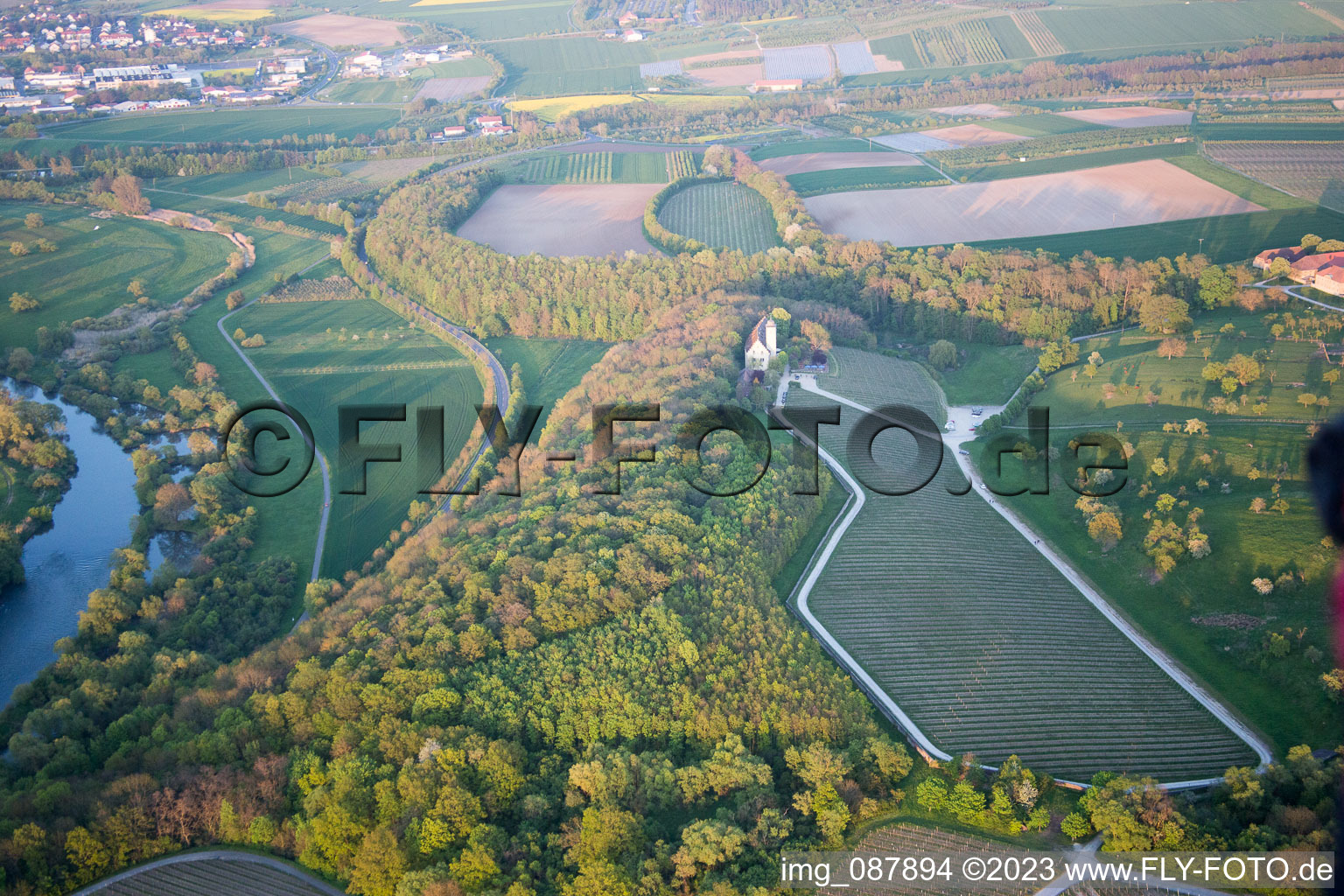 Luftbild von Hallburg im Bundesland Bayern, Deutschland