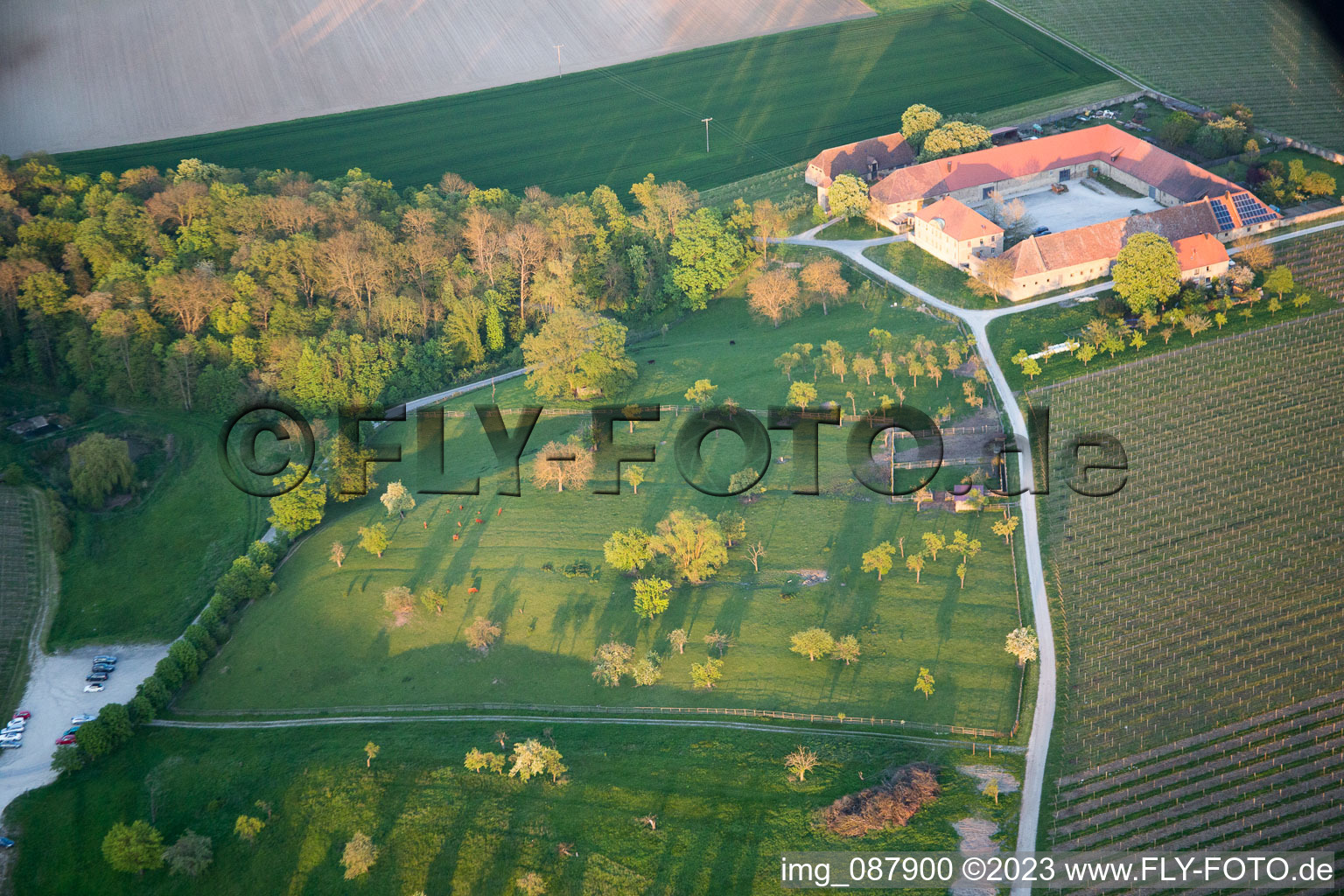 Luftaufnahme von Hallburg im Bundesland Bayern, Deutschland