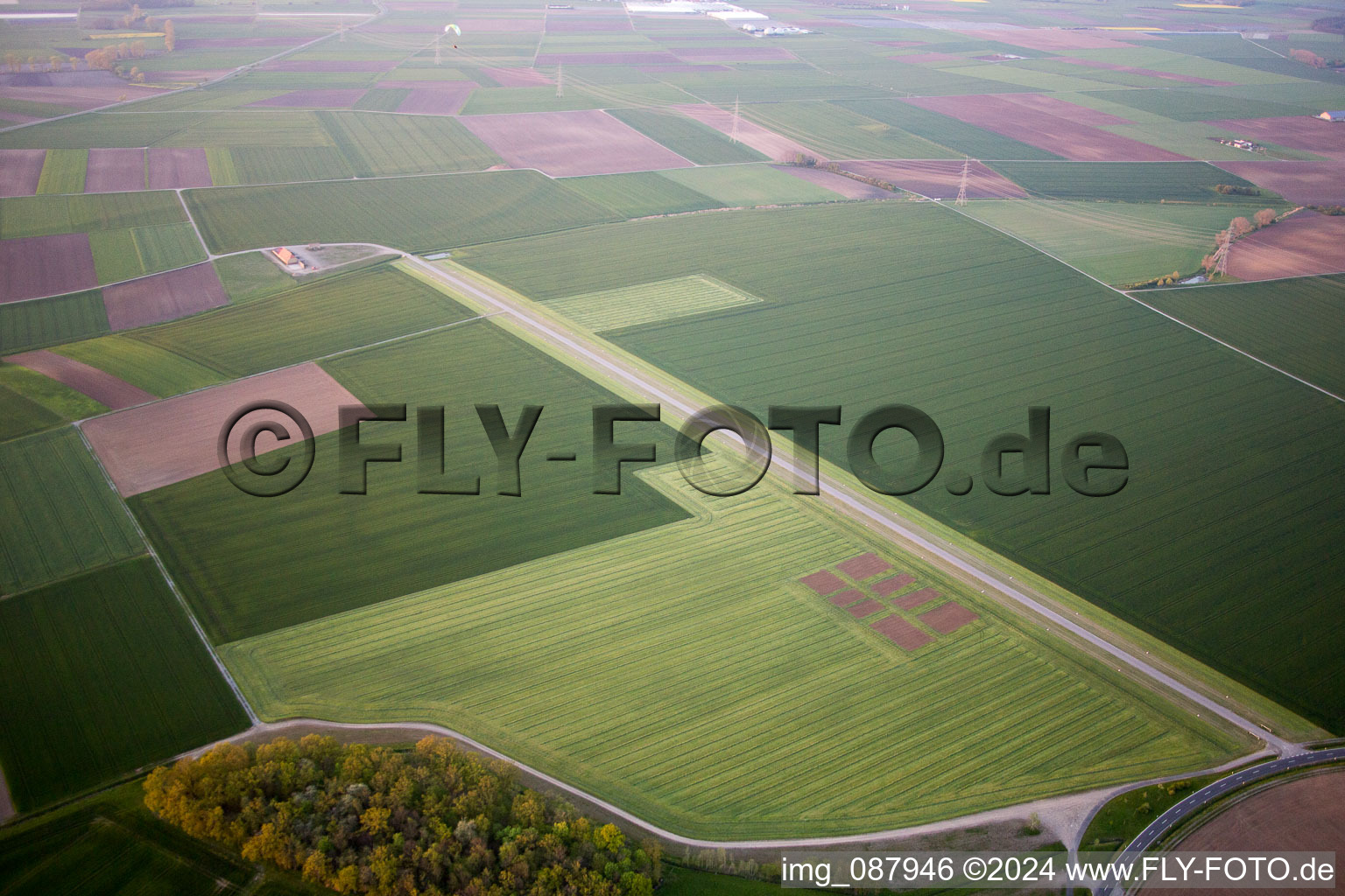 Luftbild von Kolitzheim im Bundesland Bayern, Deutschland