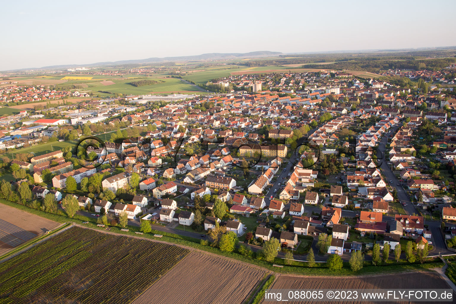 Luftbild von Etwashausen im Bundesland Bayern, Deutschland