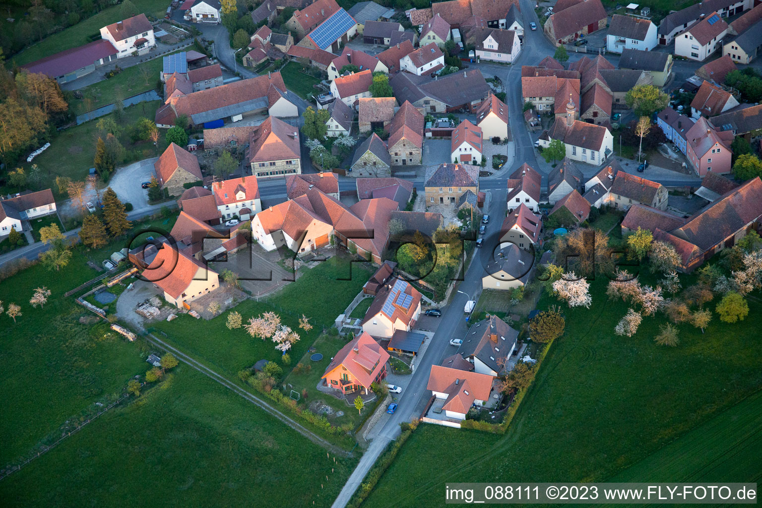 Luftbild von Brünnau im Bundesland Bayern, Deutschland