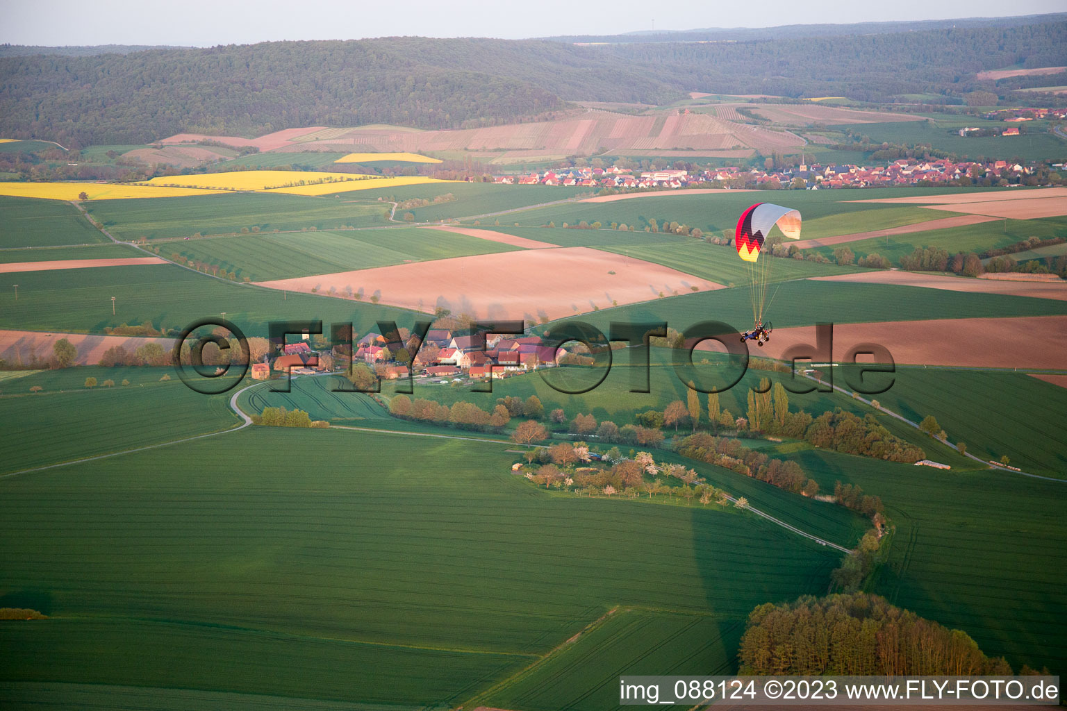 Luftaufnahme von Schallfeld im Bundesland Bayern, Deutschland