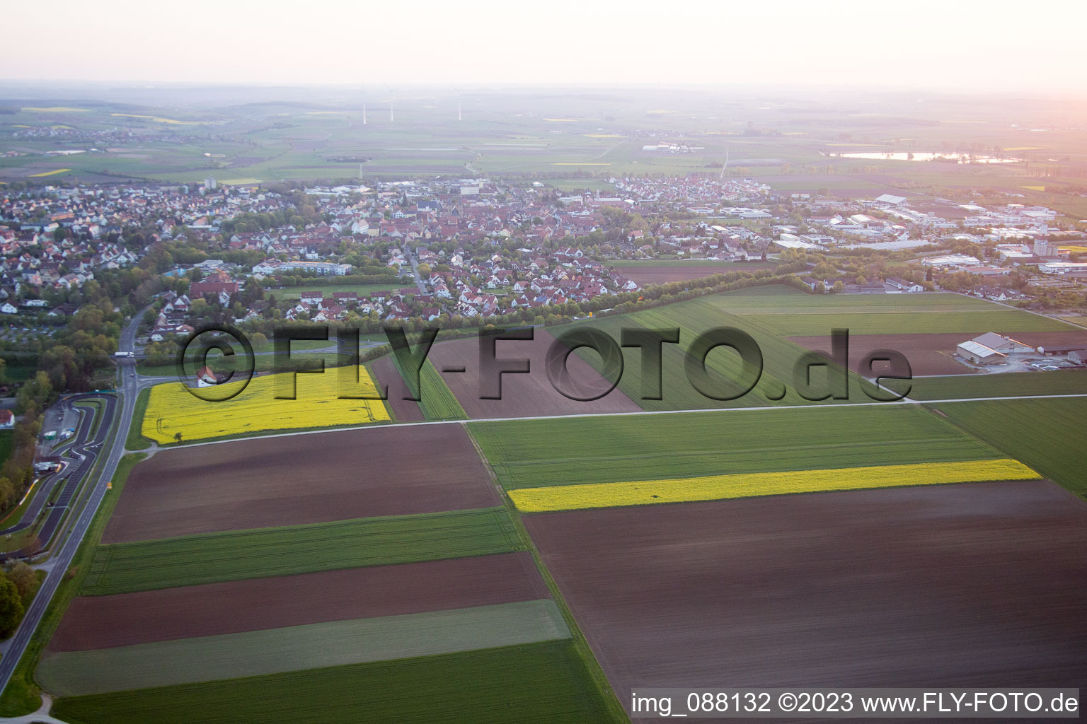 Luftbild von Gerolzhofen im Bundesland Bayern, Deutschland