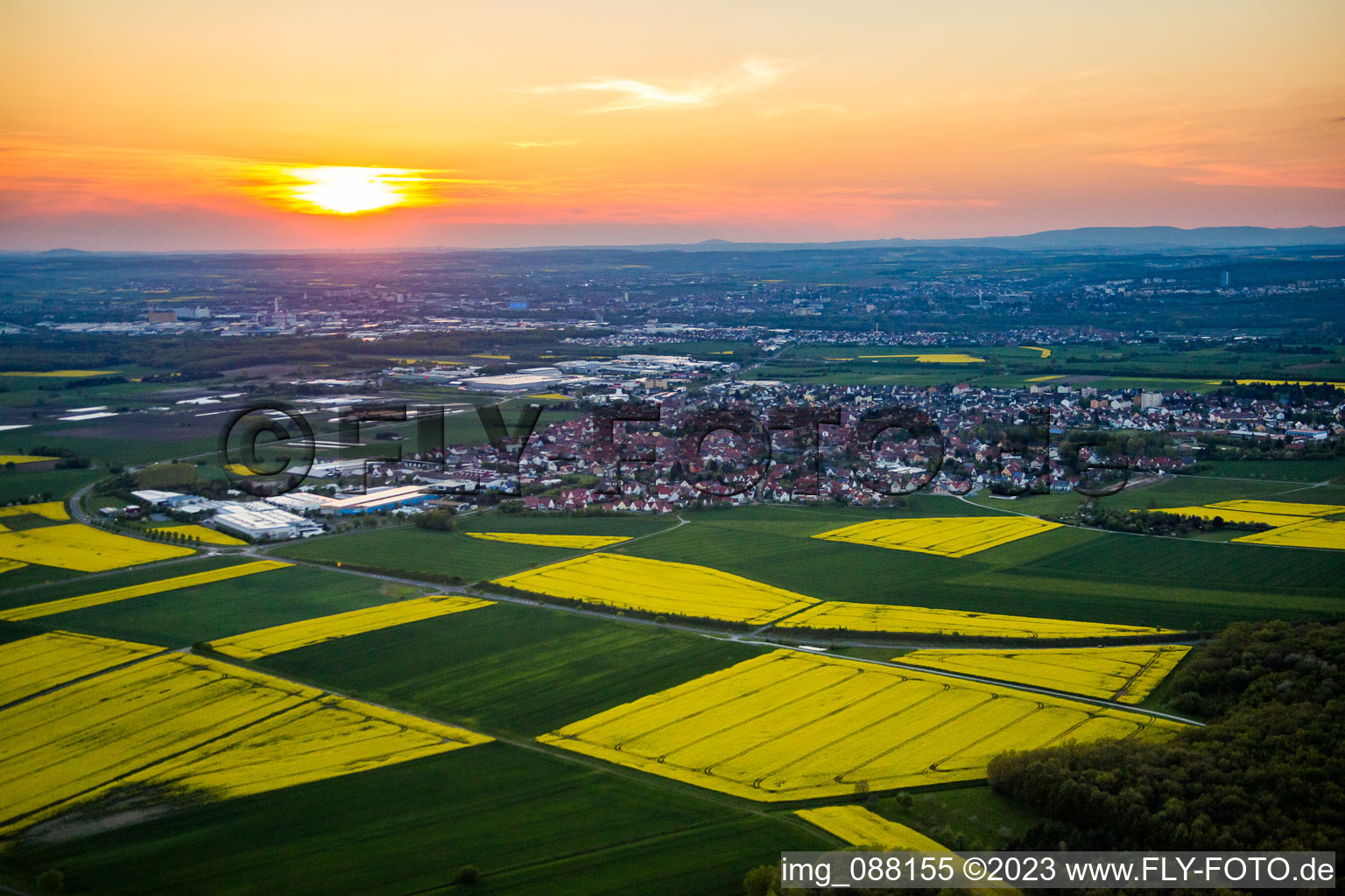 Luftbild von Von Südosten in Gochsheim im Bundesland Bayern, Deutschland