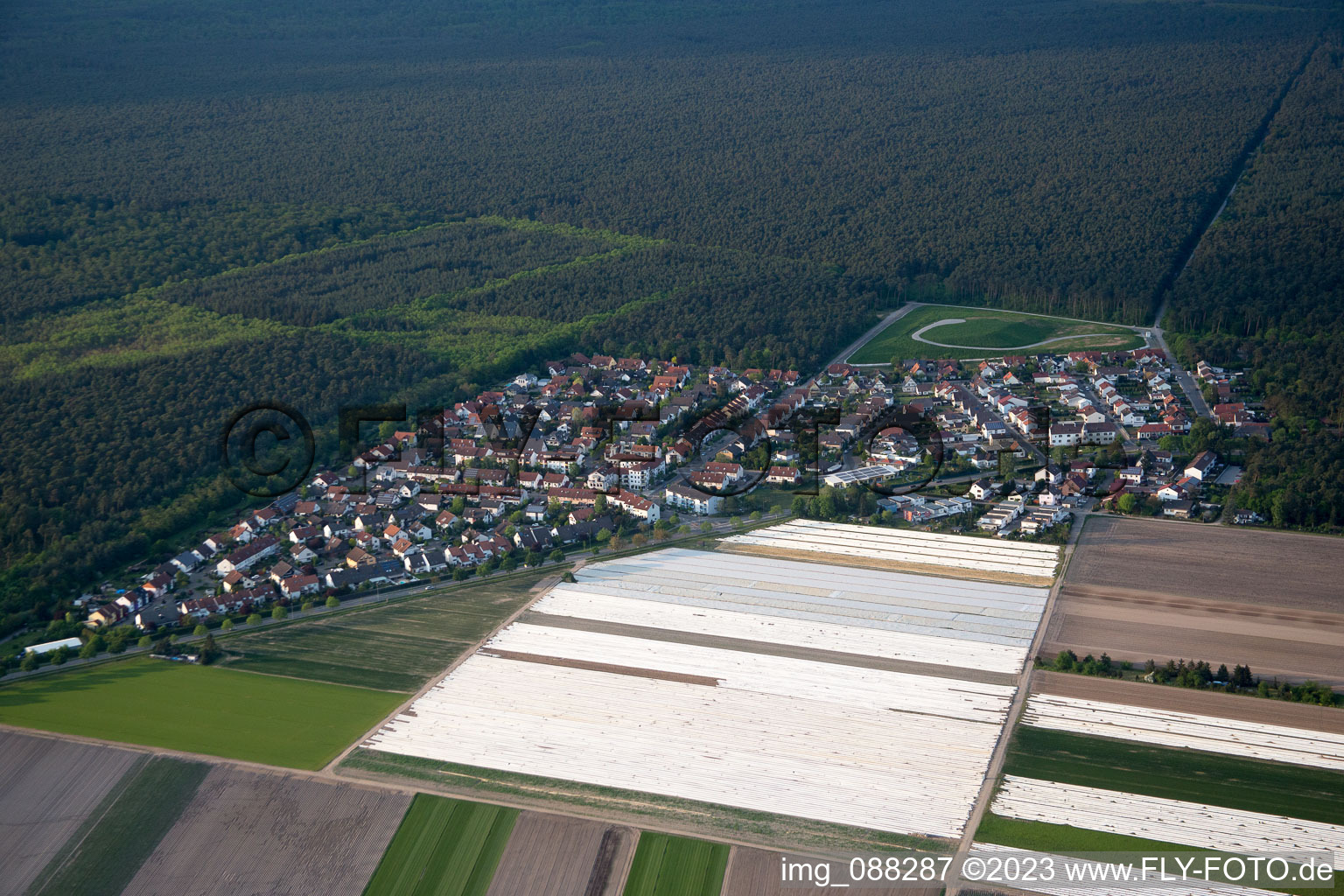 Luftbild von Neuschloß im Bundesland Hessen, Deutschland