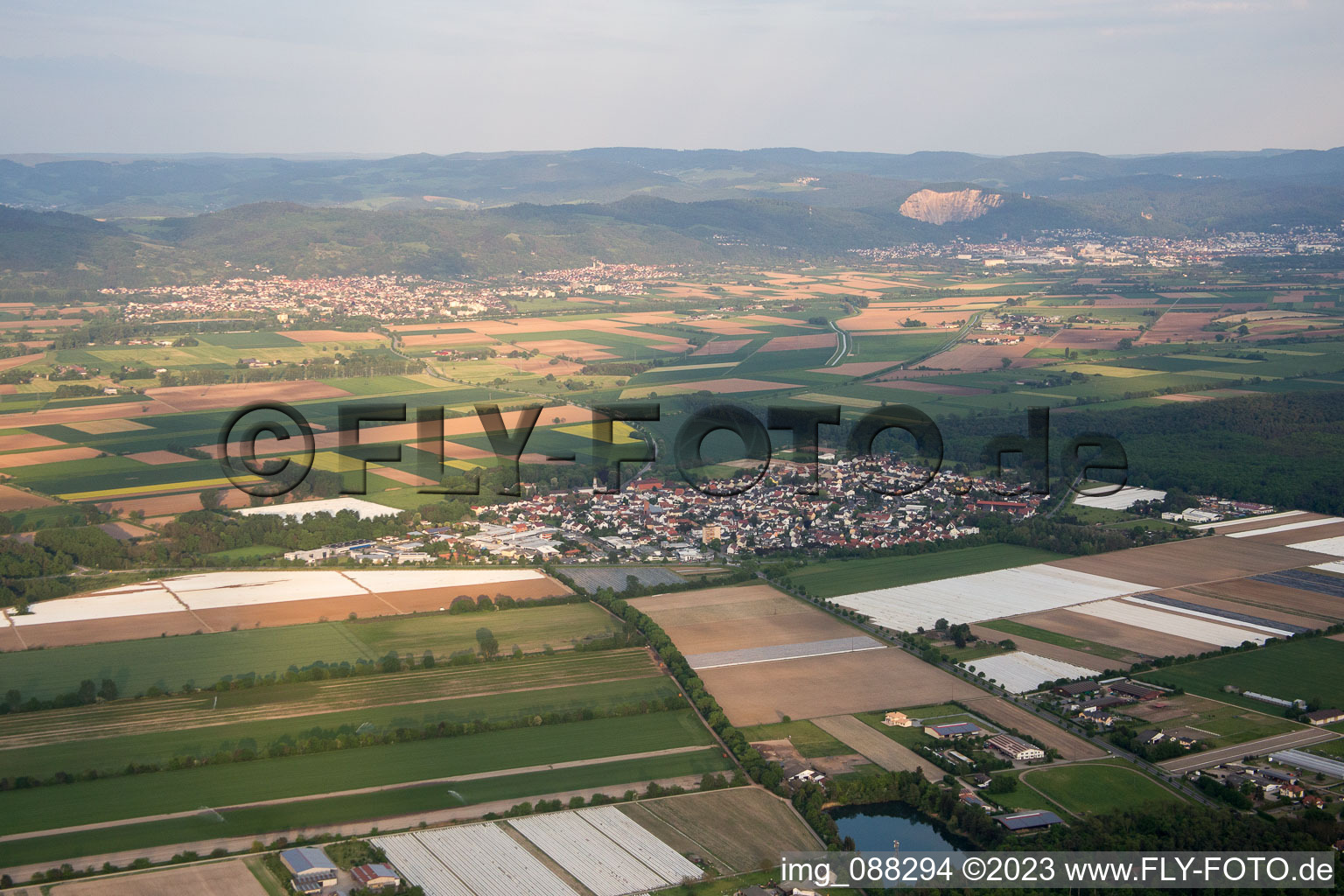 Luftbild von Hüttenfeld im Bundesland Hessen, Deutschland