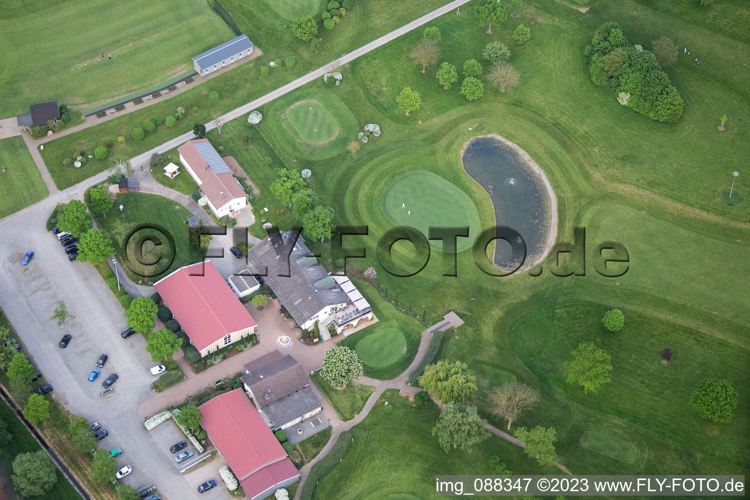 Bensheim, Golfplatz im Bundesland Hessen, Deutschland aus der Luft