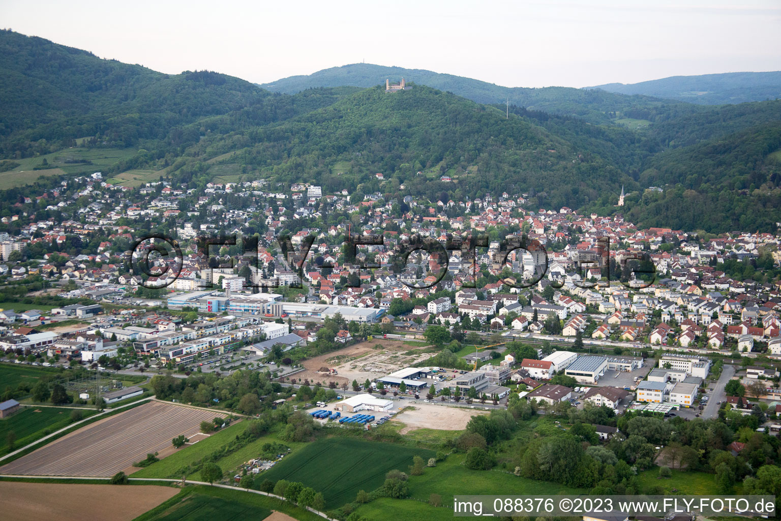 Auerbach im Bundesland Hessen, Deutschland von oben gesehen