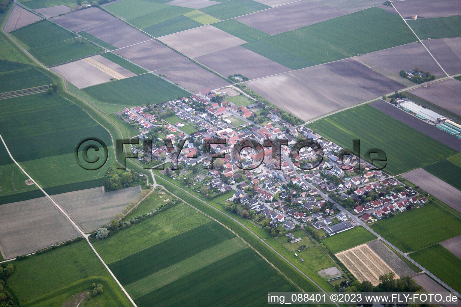 Ortsteil Ibersheim in Worms im Bundesland Rheinland-Pfalz, Deutschland