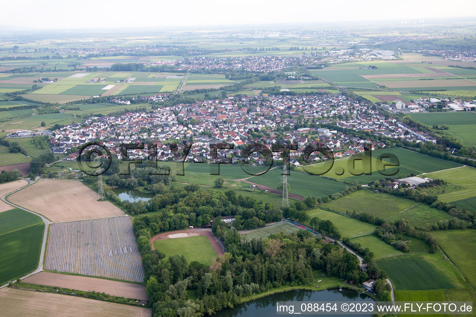 Luftaufnahme von Wolfskehlen im Bundesland Hessen, Deutschland
