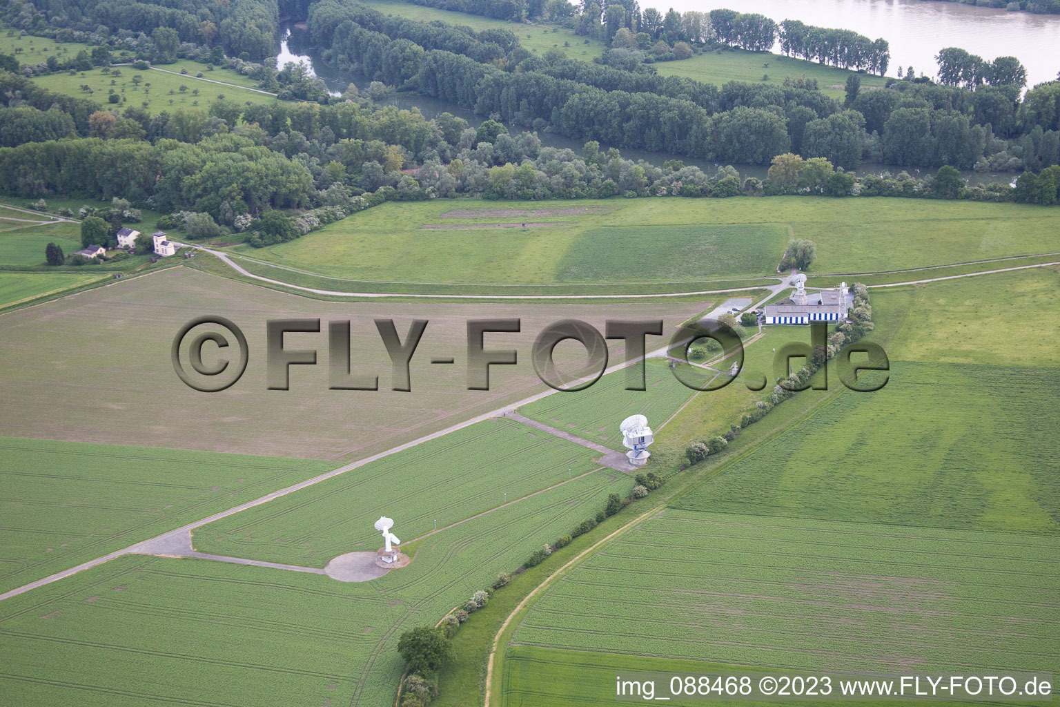 Leeheim im Bundesland Hessen, Deutschland aus der Luft