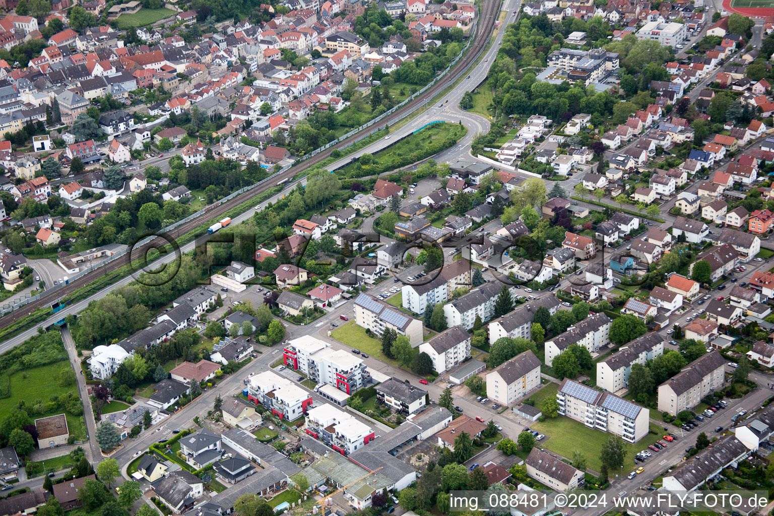 Oppenheim im Bundesland Rheinland-Pfalz, Deutschland aus der Drohnenperspektive