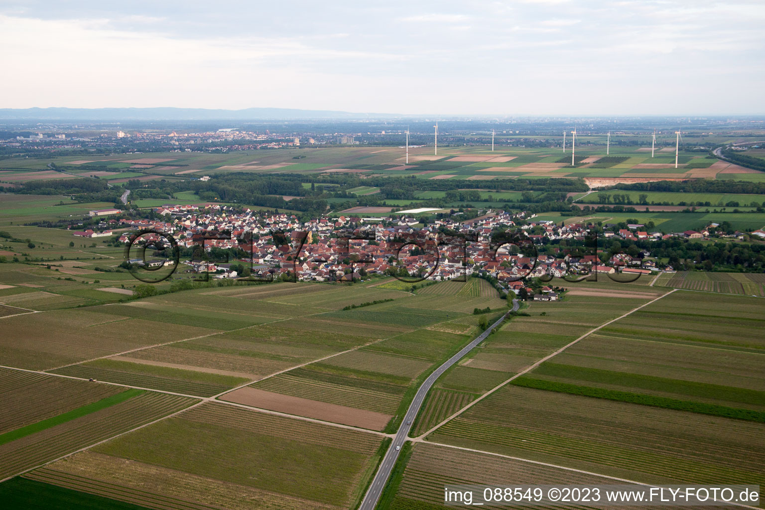 Ortsteil Abenheim in Worms im Bundesland Rheinland-Pfalz, Deutschland