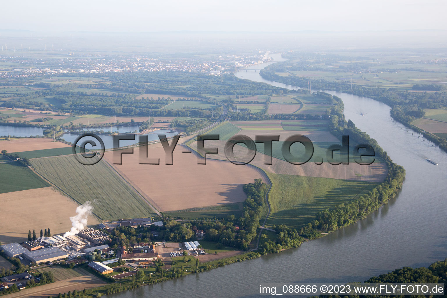 Petersau im Bundesland Rheinland-Pfalz, Deutschland von einer Drohne aus