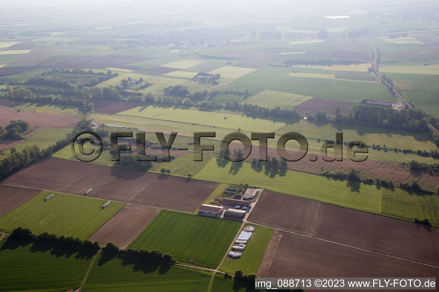 Luftbild von Reinheim im Bundesland Hessen, Deutschland