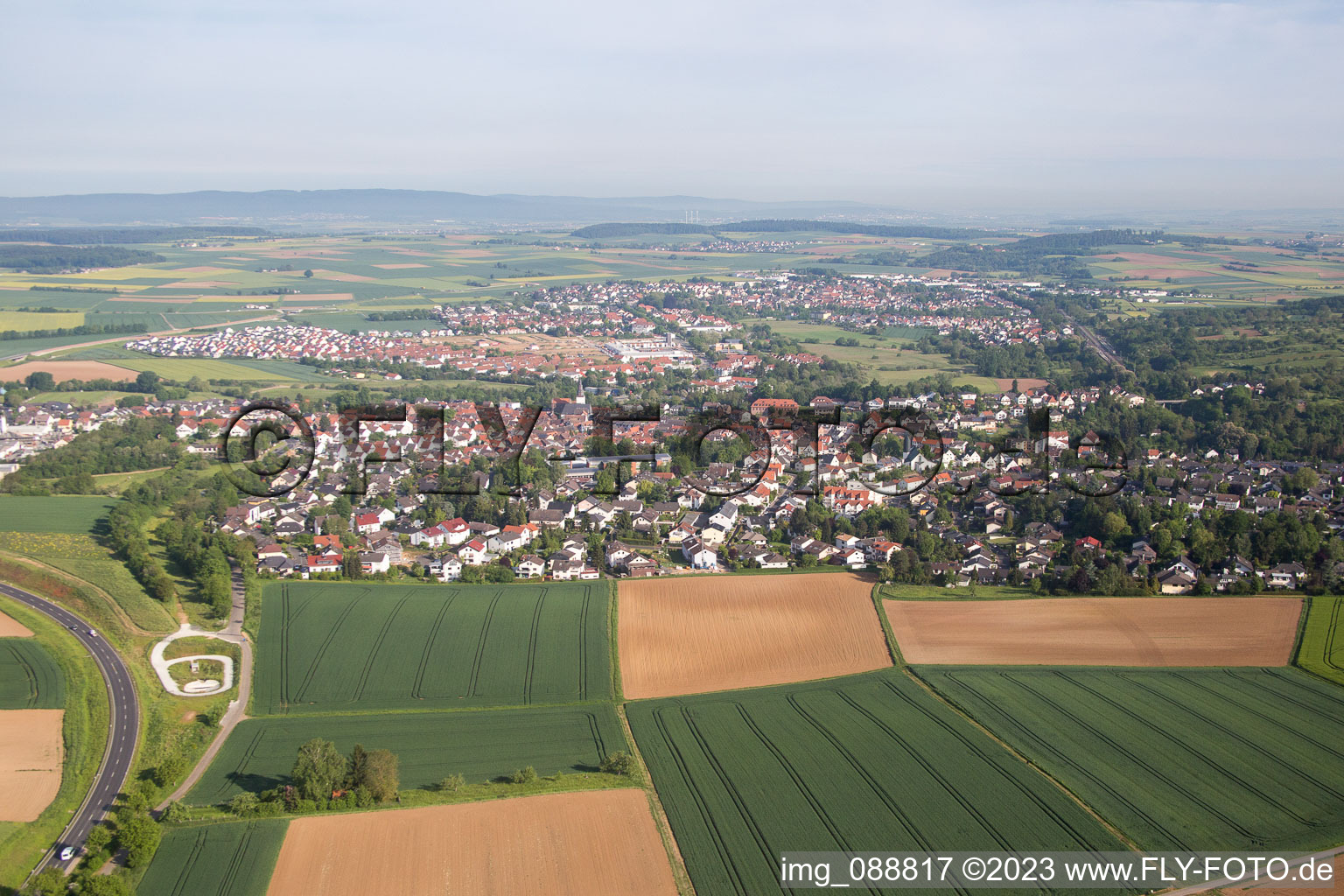 Luftbild von Windecken im Bundesland Hessen, Deutschland