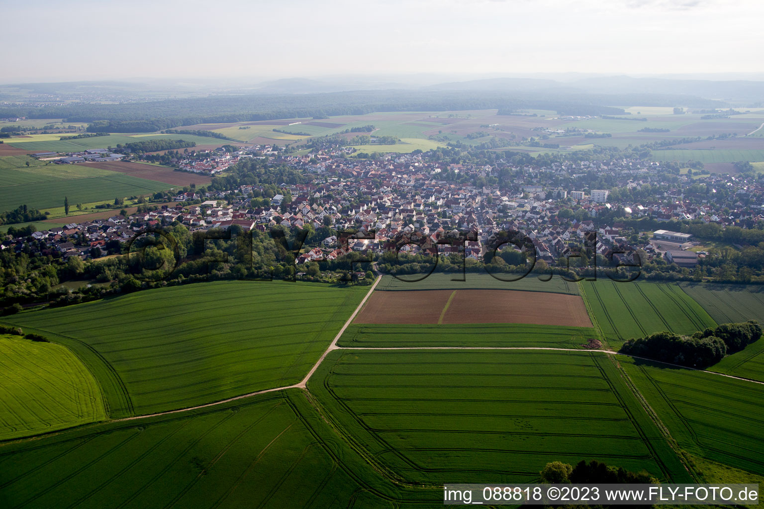 Luftaufnahme von Windecken im Bundesland Hessen, Deutschland