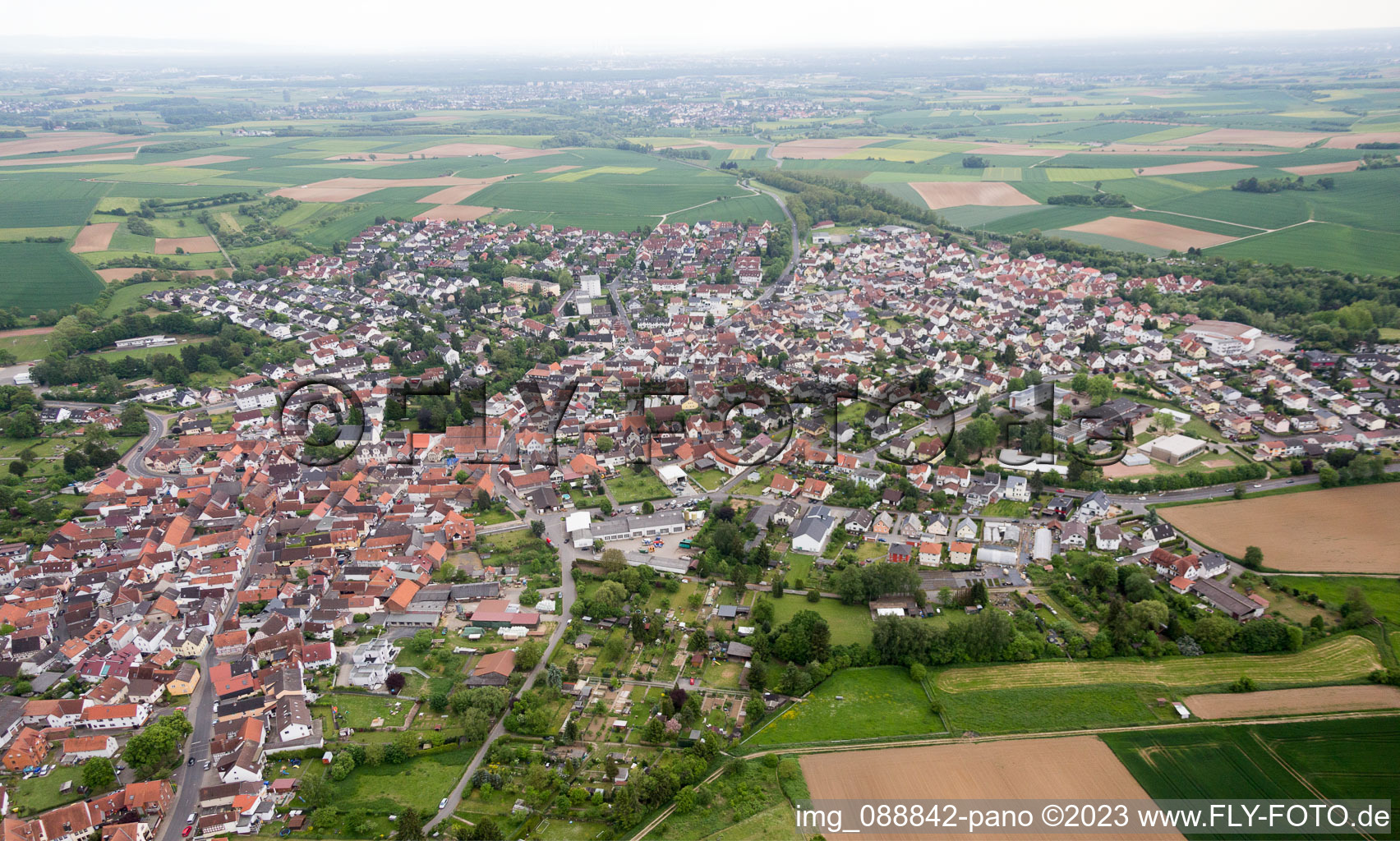 Luftaufnahme von Ostheim im Bundesland Hessen, Deutschland