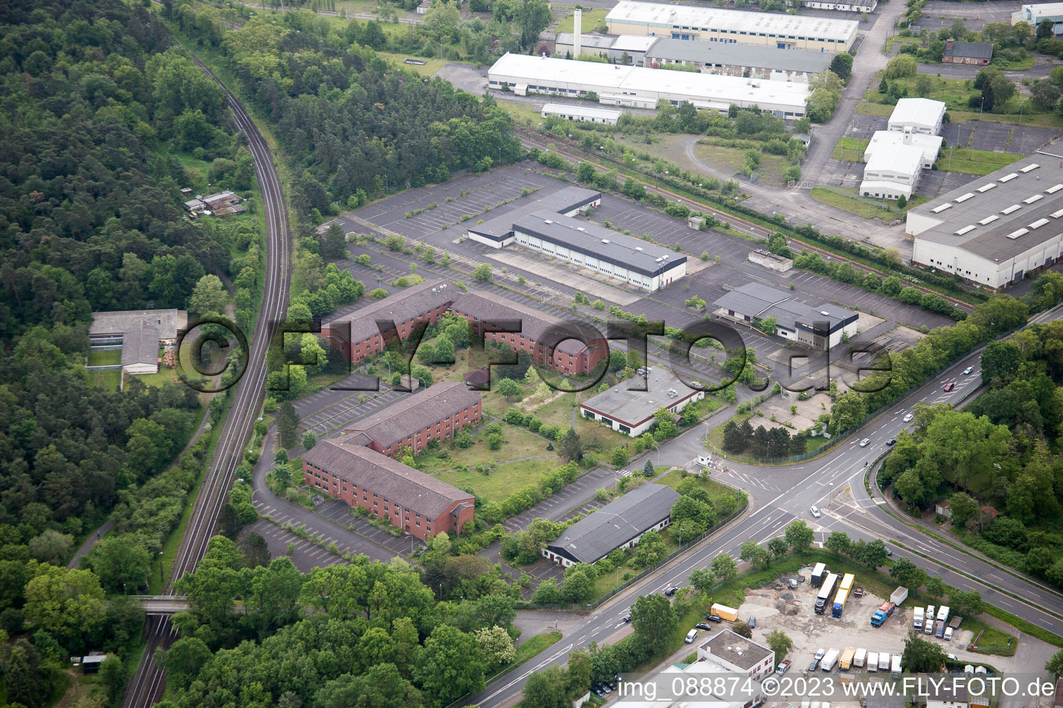 Hanau im Bundesland Hessen, Deutschland von der Drohne aus gesehen