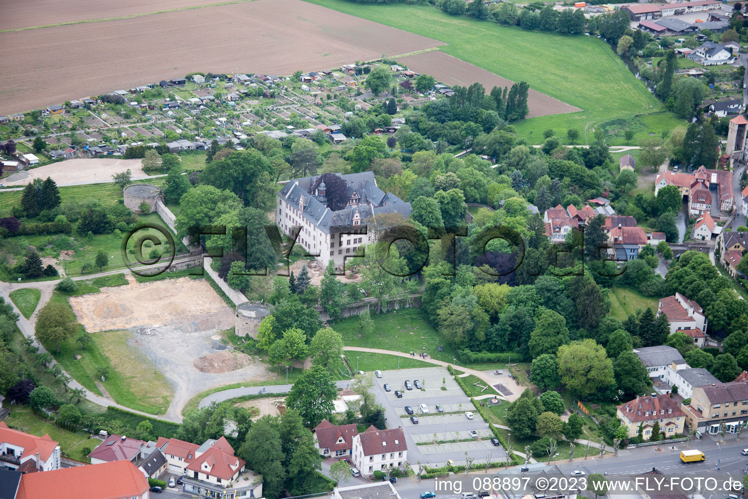 Schloss Babenhausen im Bundesland Hessen, Deutschland