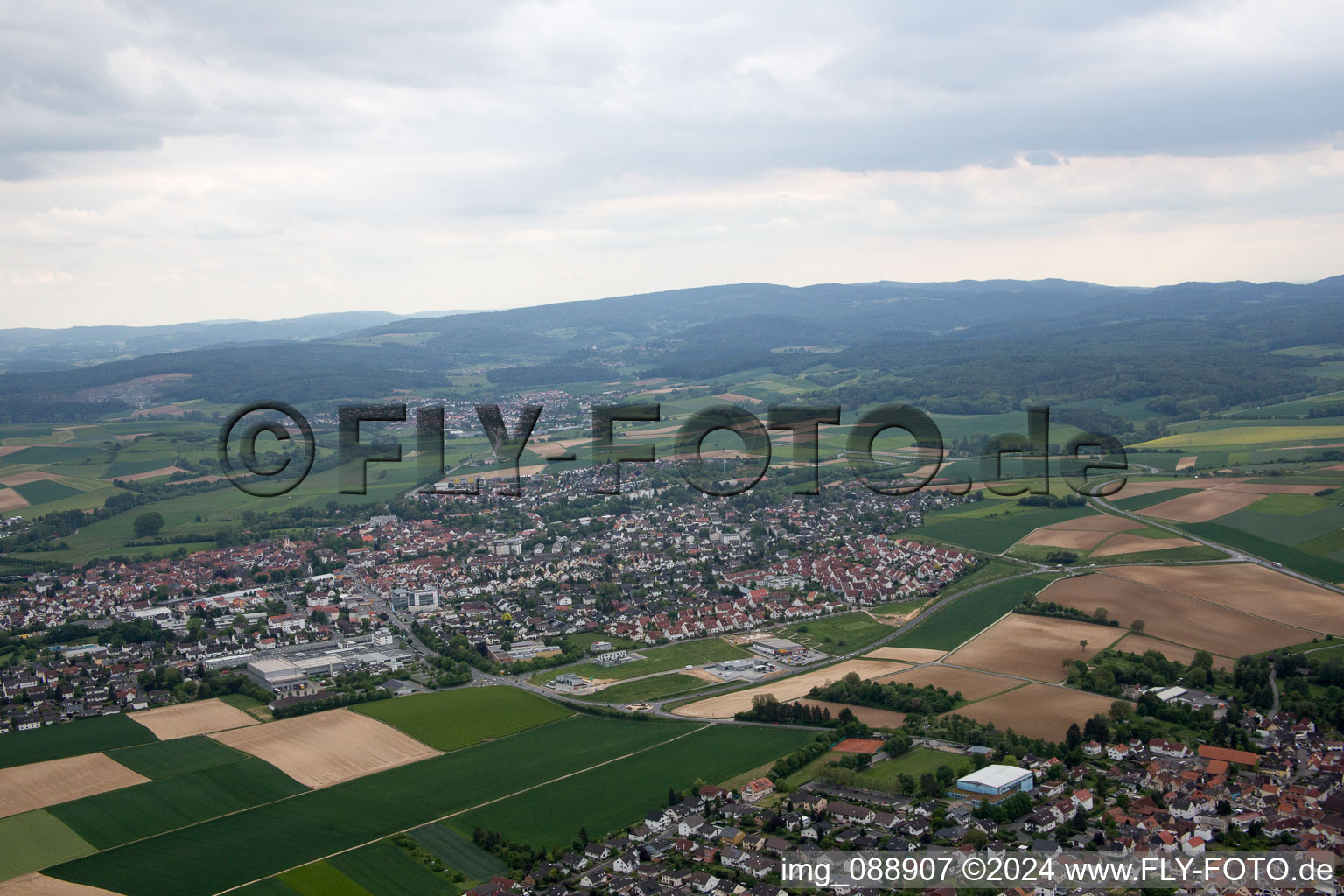 Luftaufnahme von Reinheim im Bundesland Hessen, Deutschland