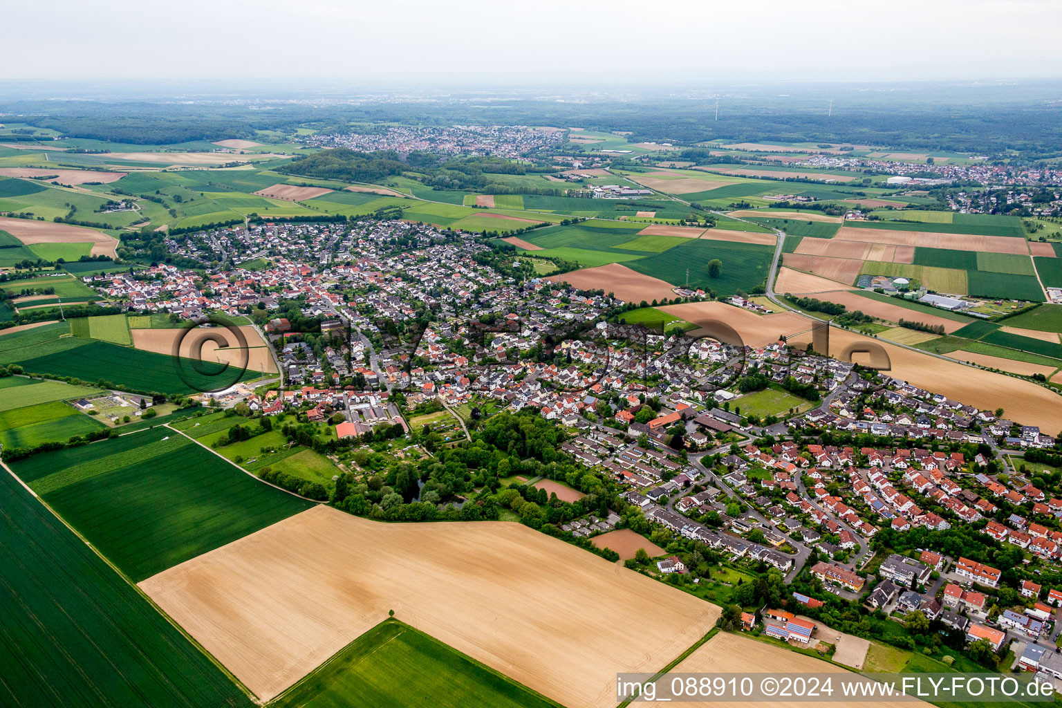 Siedlungsgebiet im Ortsteil Georgenhausen in Reinheim im Bundesland Hessen, Deutschland