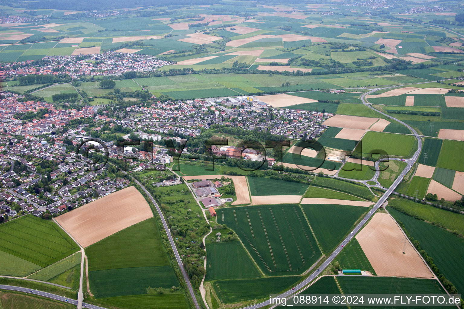 Reinheim im Bundesland Hessen, Deutschland von oben