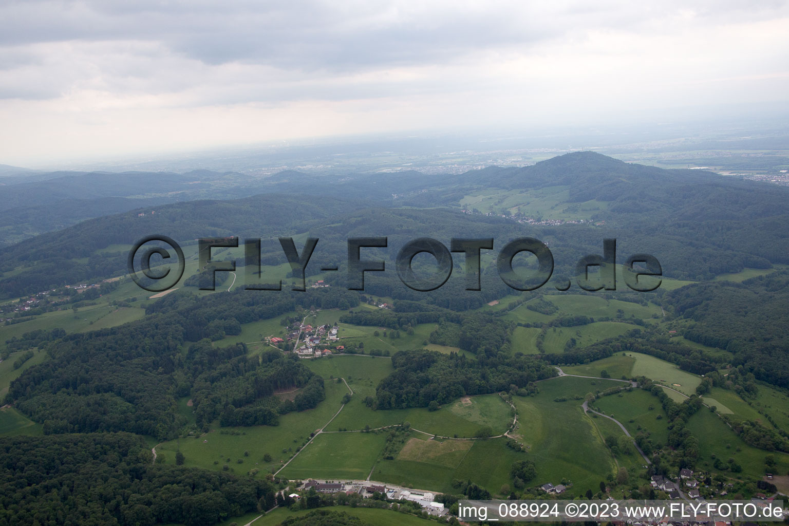 Luftbild von Ober-Beerbach im Bundesland Hessen, Deutschland