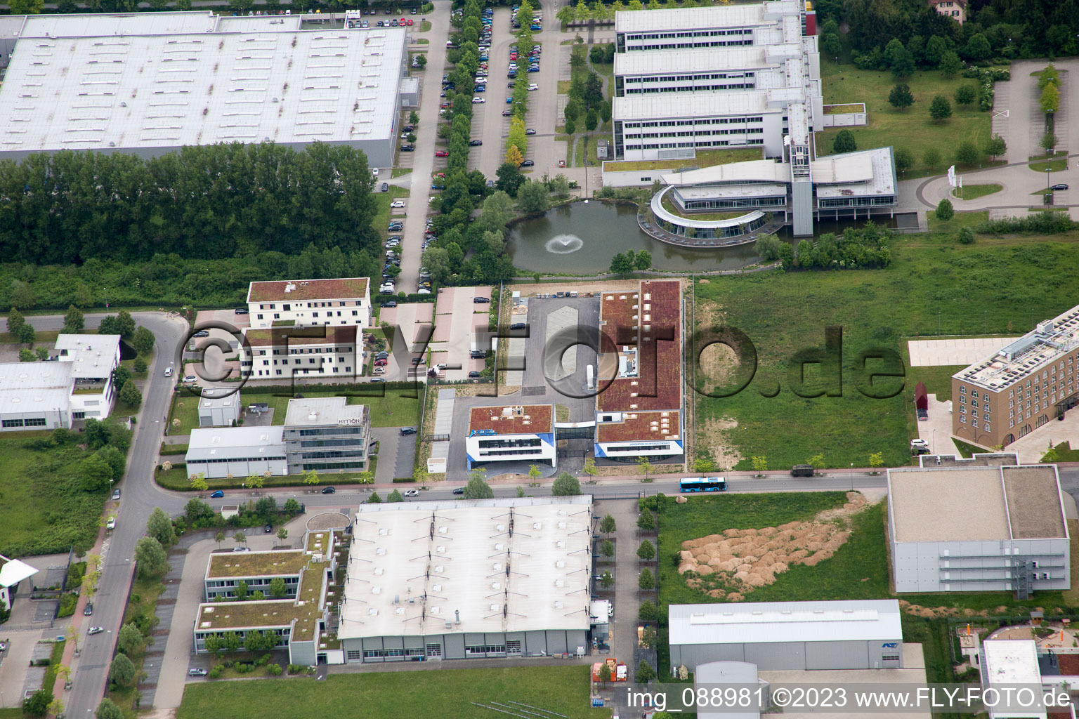 Bensheim, Industriegebiet W im Bundesland Hessen, Deutschland aus der Luft betrachtet