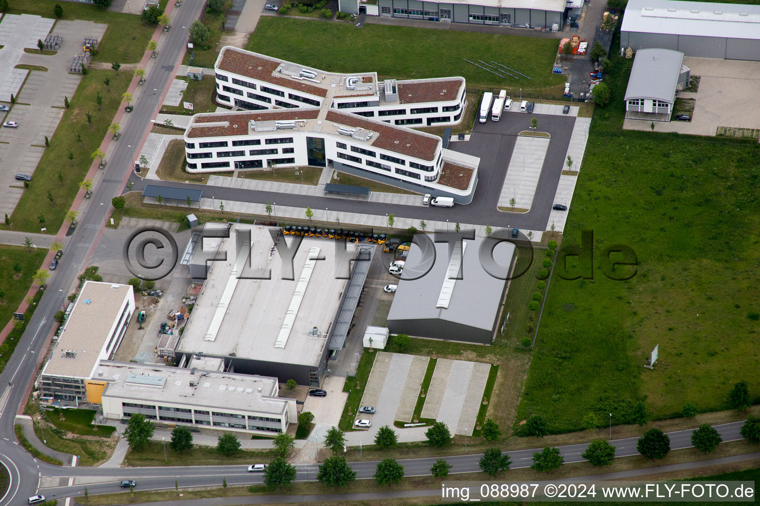 Gewerbegebiet und Firmenansiedlung SAP Schulungszentrum in Bensheim im Bundesland Hessen, Deutschland