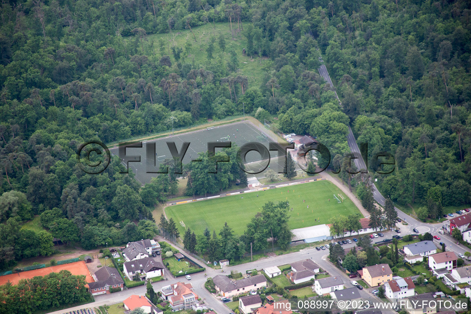 Einhausen im Bundesland Hessen, Deutschland vom Flugzeug aus