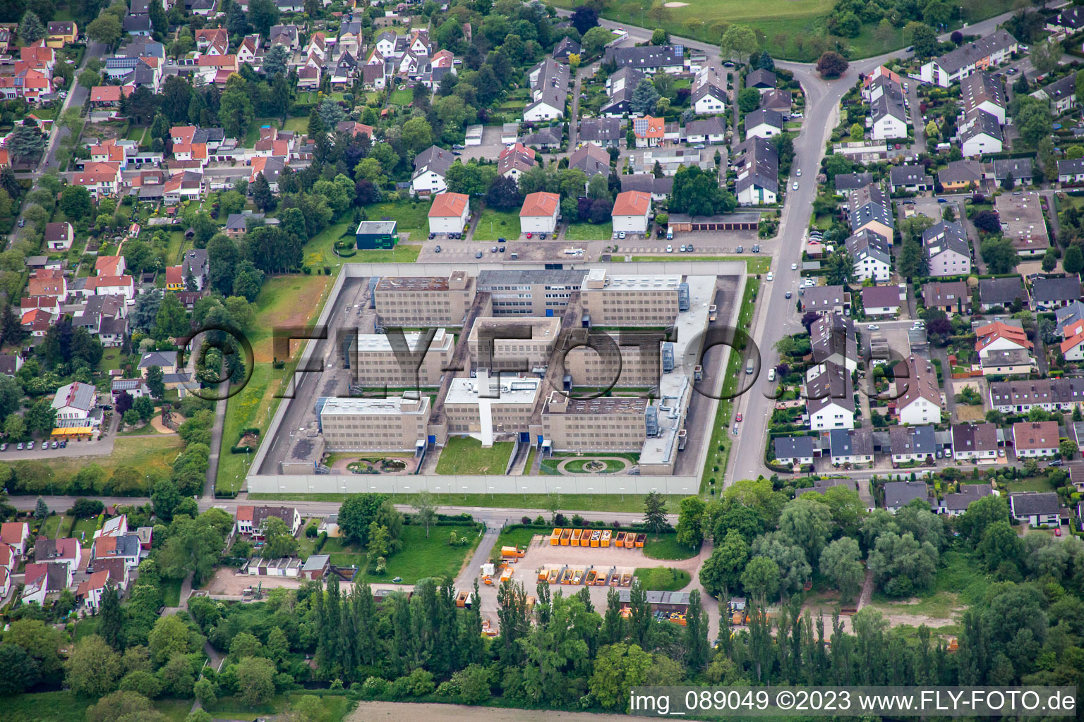 Justizvollzugsanstalt in Frankenthal im Bundesland Rheinland-Pfalz, Deutschland