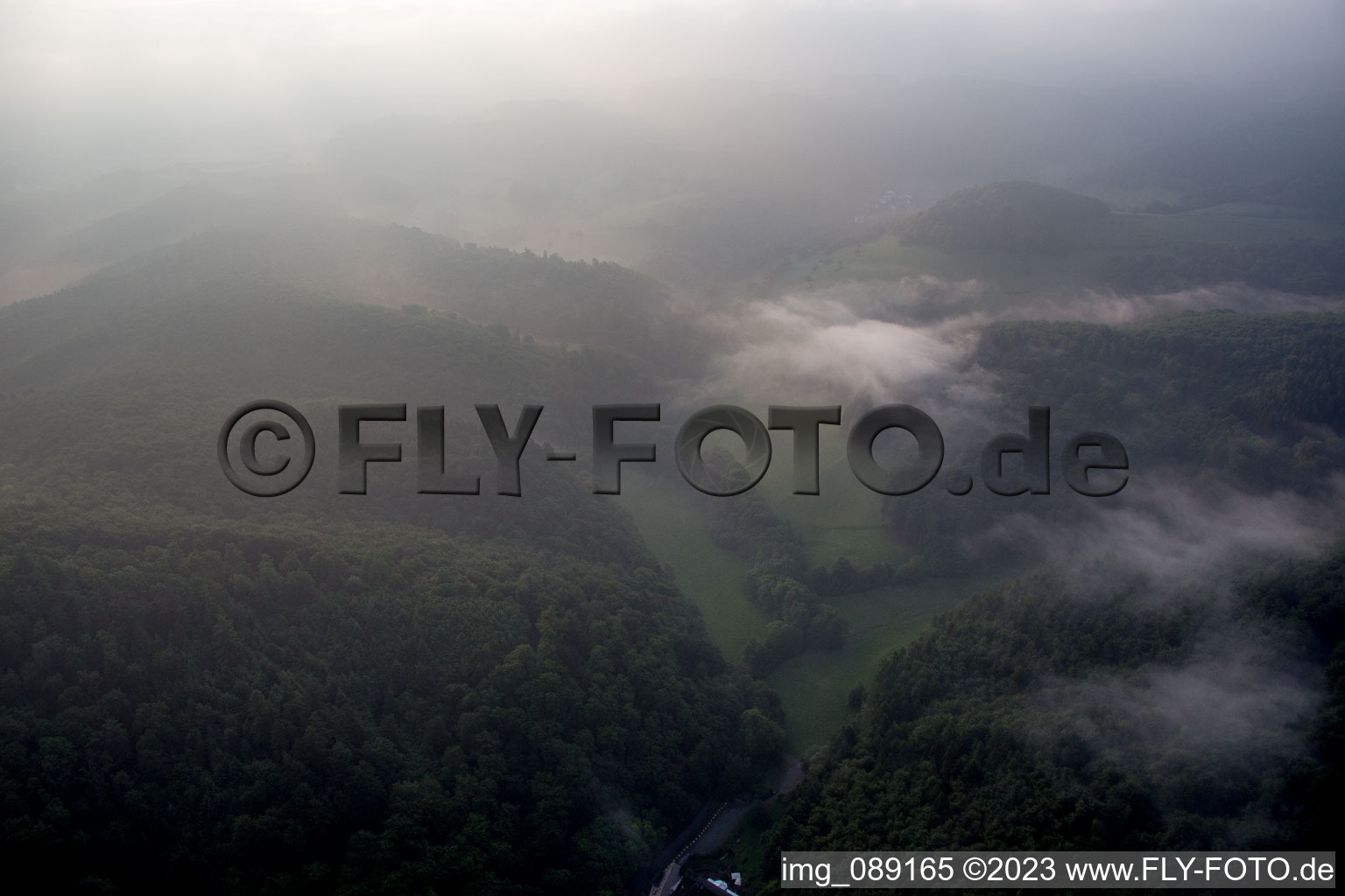 Jugenheim an der Bergstrasse im Bundesland Hessen, Deutschland aus der Luft betrachtet