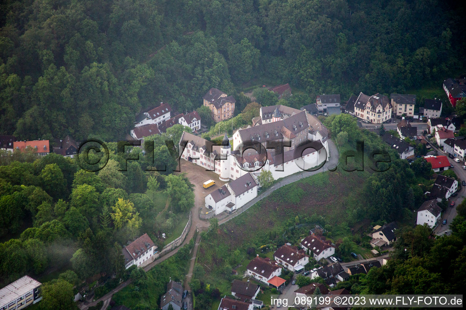 Luftaufnahme von Schönberg, Schloß im Bundesland Hessen, Deutschland