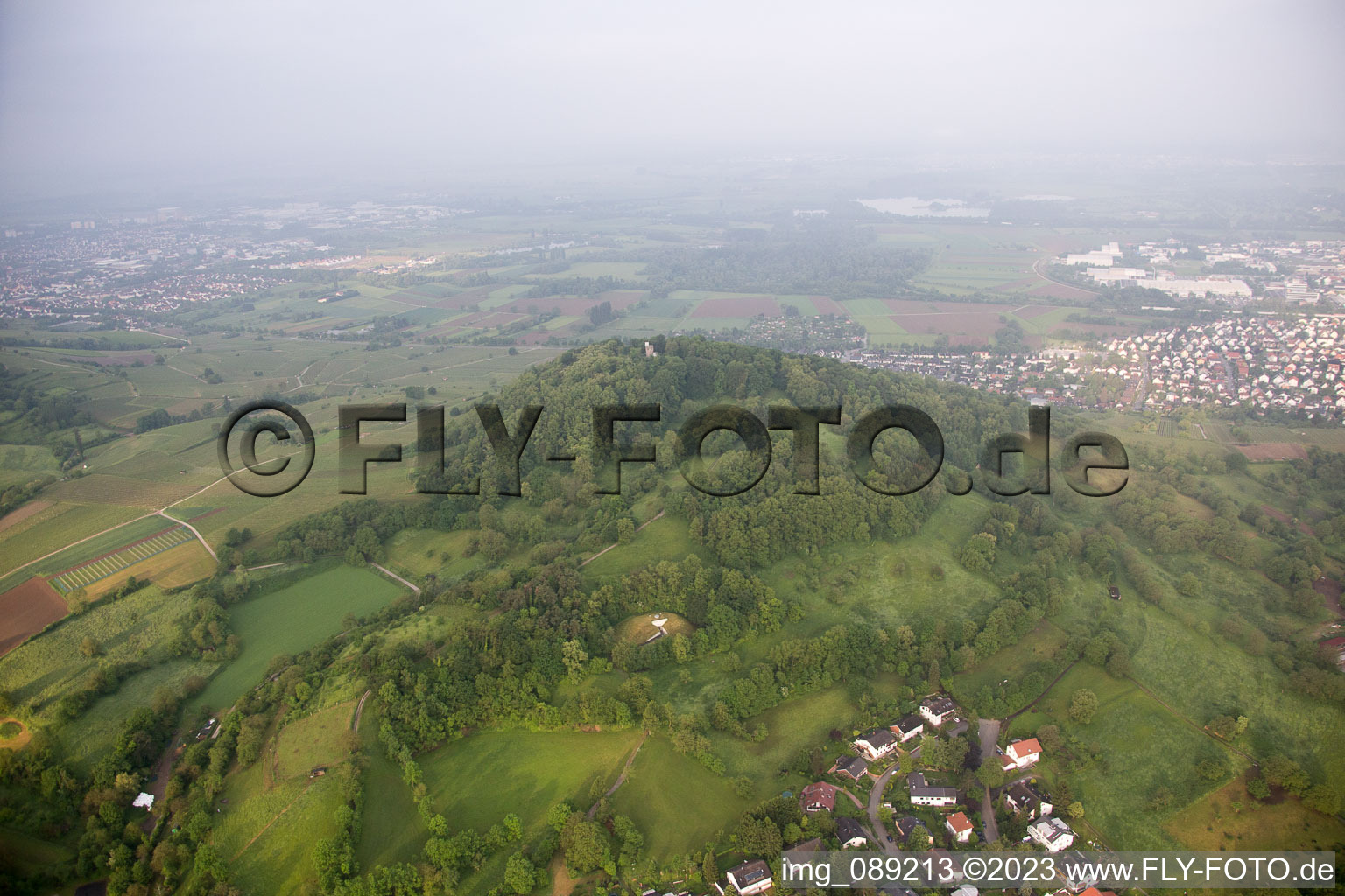 Luftbild von Zell im Bundesland Hessen, Deutschland