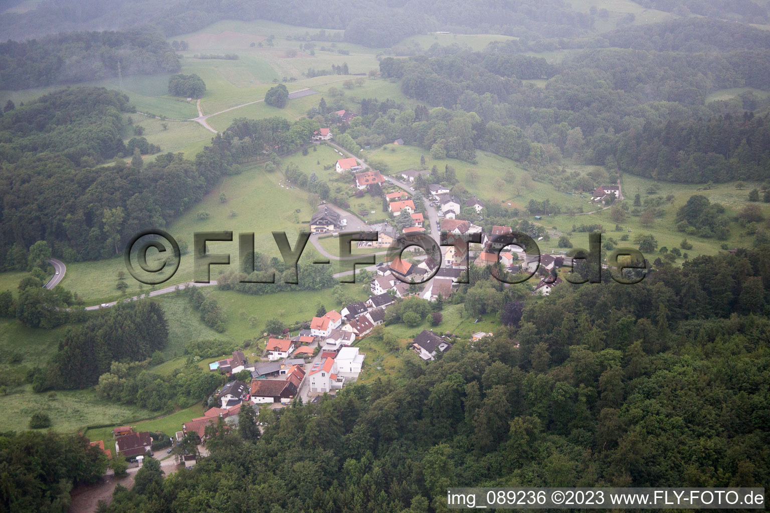 Luftbild von Sonderbach im Bundesland Hessen, Deutschland