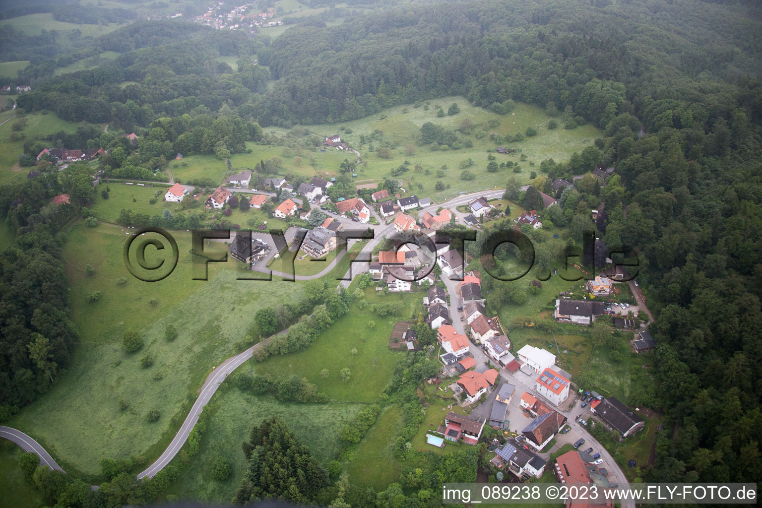 Luftbild von Juhöhe im Bundesland Hessen, Deutschland
