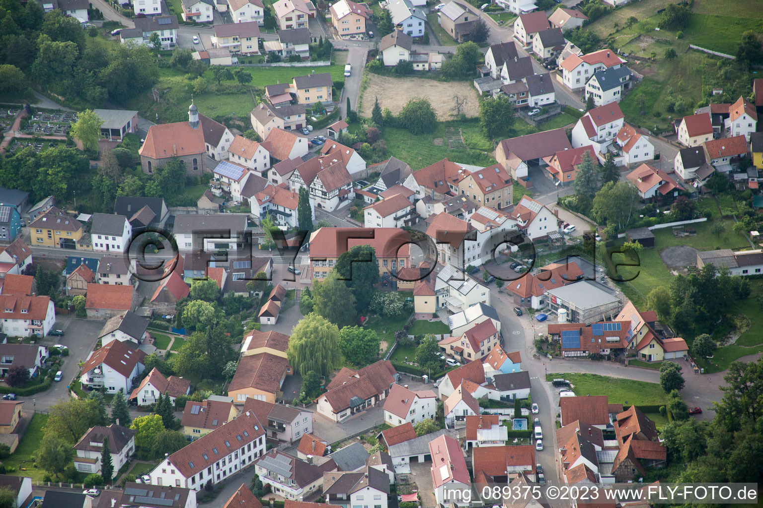 Luftaufnahme von Tairnbach im Bundesland Baden-Württemberg, Deutschland