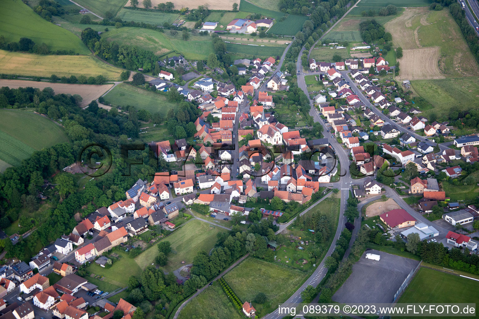 Luftaufnahme von Balzfeld im Bundesland Baden-Württemberg, Deutschland