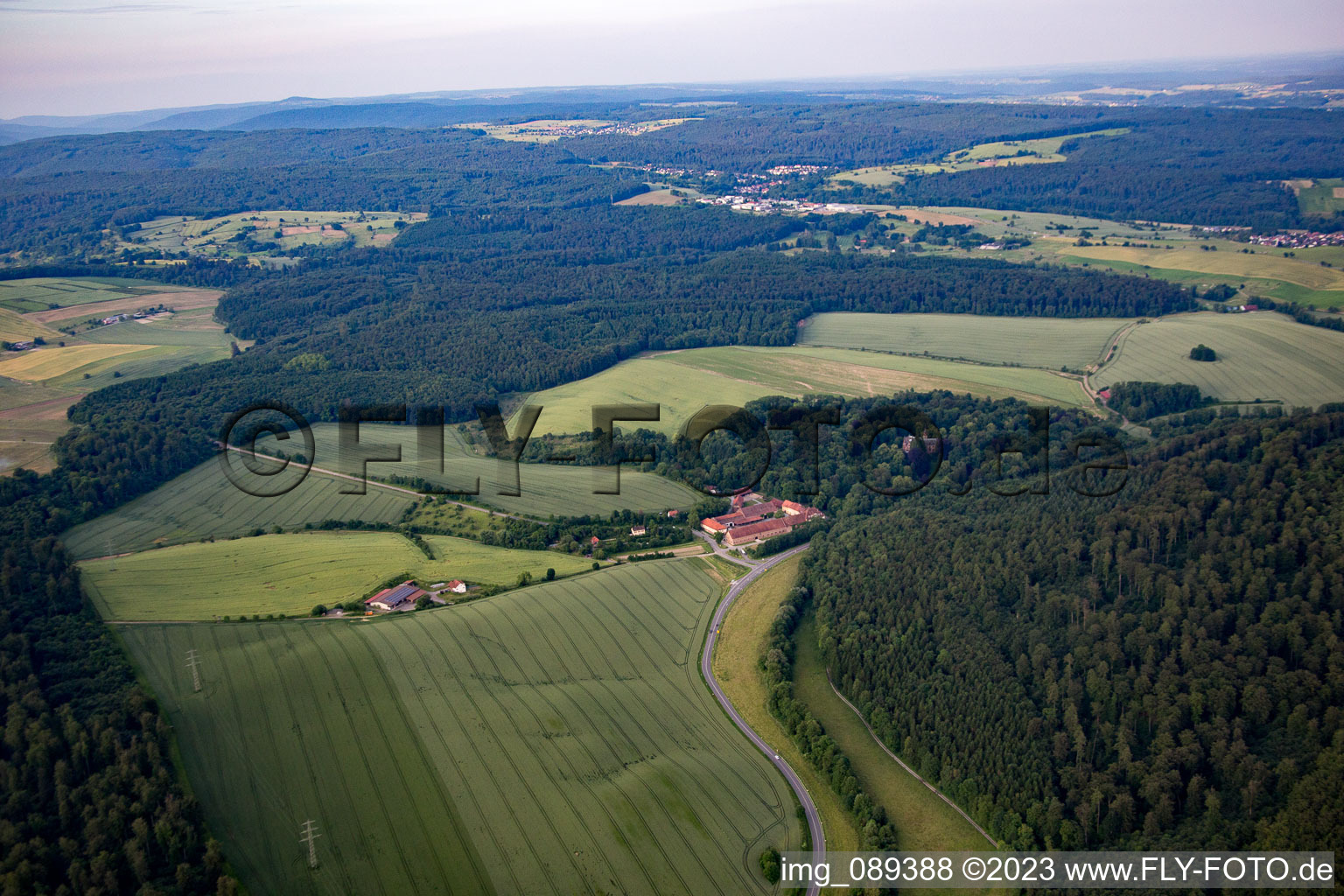Luftbild von Wiesenbach im Bundesland Baden-Württemberg, Deutschland