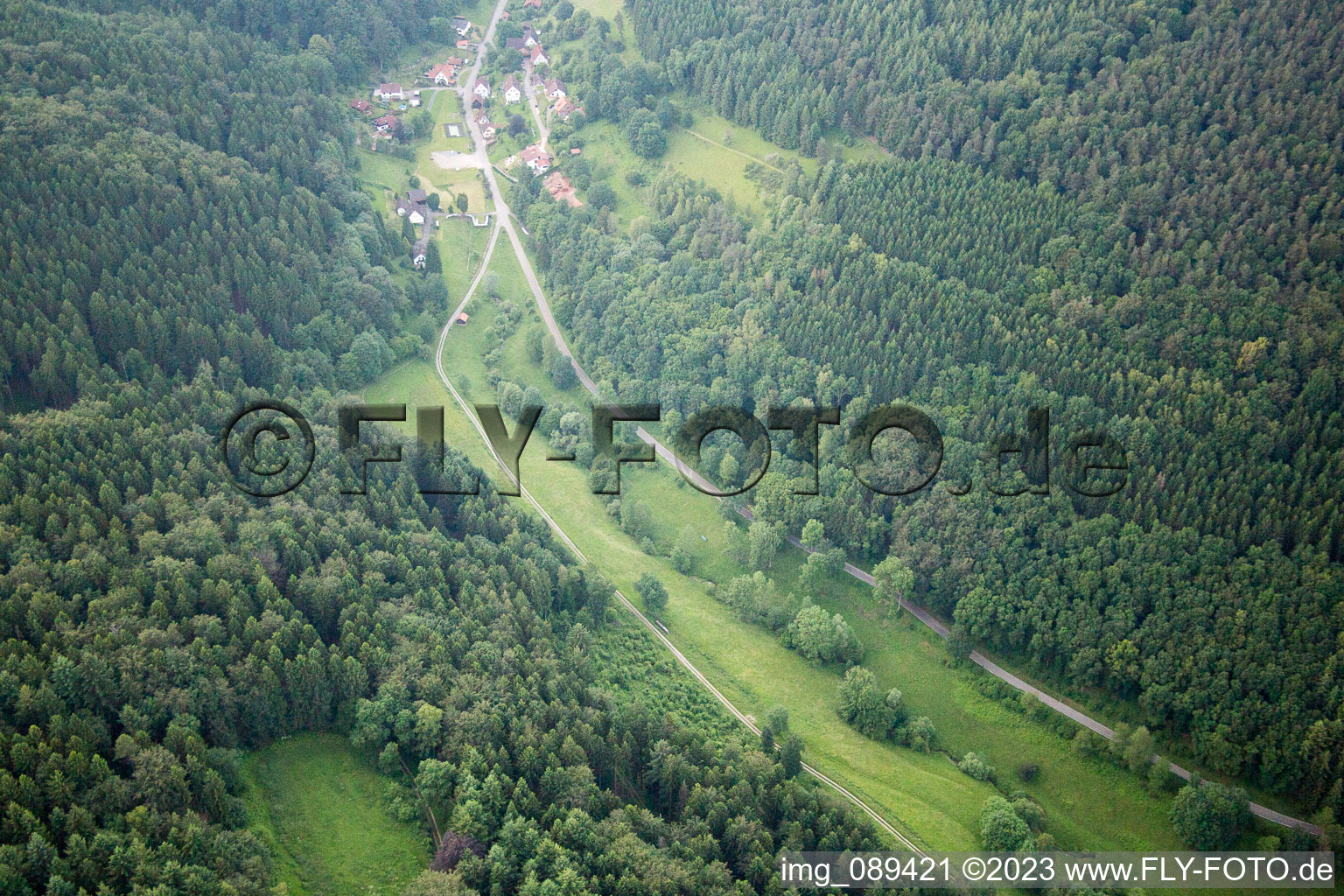 Brombach Langenthal im Bundesland Baden-Württemberg, Deutschland von einer Drohne aus