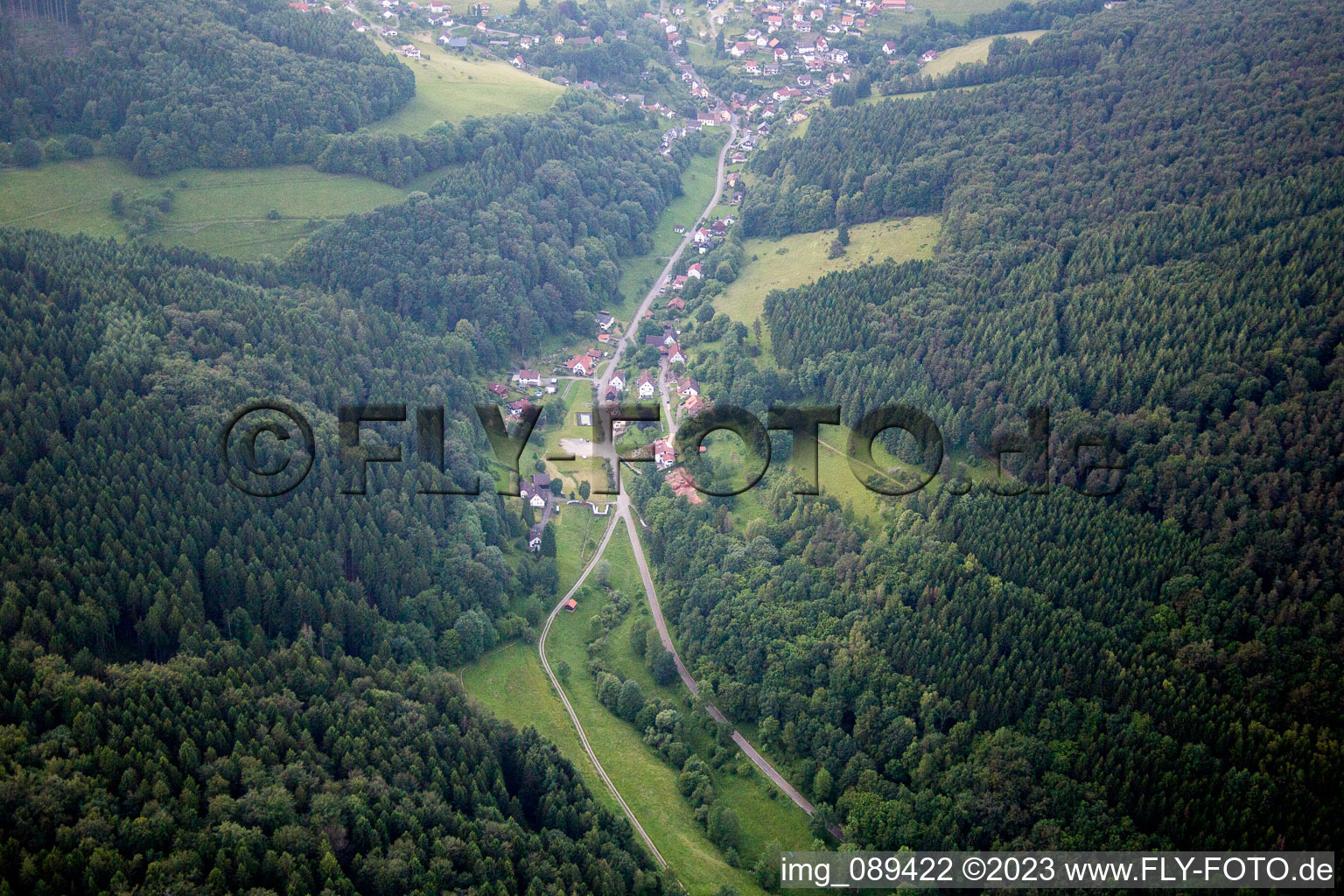Brombach Langenthal im Bundesland Baden-Württemberg, Deutschland von der Drohne aus gesehen