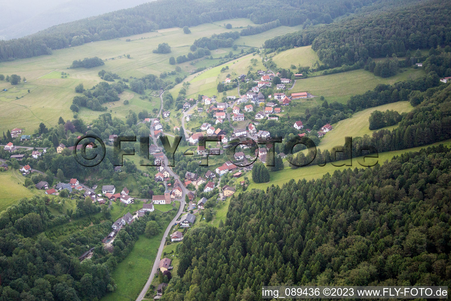 Drohnenbild von Brombach im Bundesland Baden-Württemberg, Deutschland