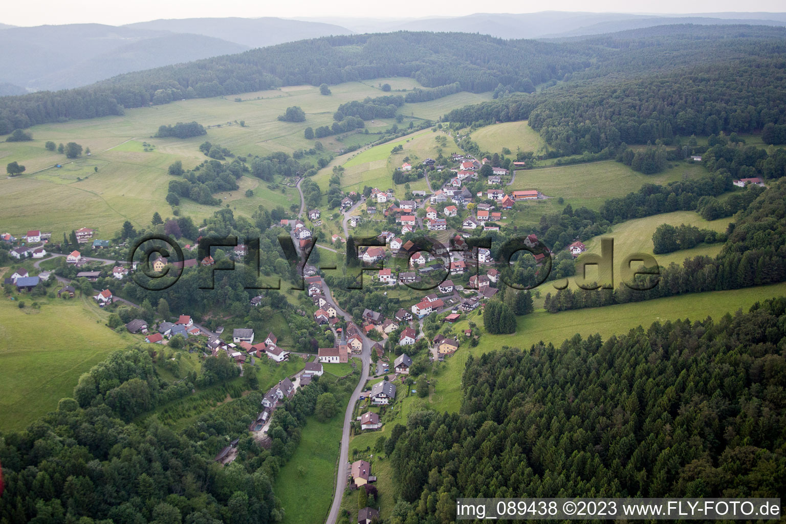 Brombach im Bundesland Baden-Württemberg, Deutschland aus der Drohnenperspektive