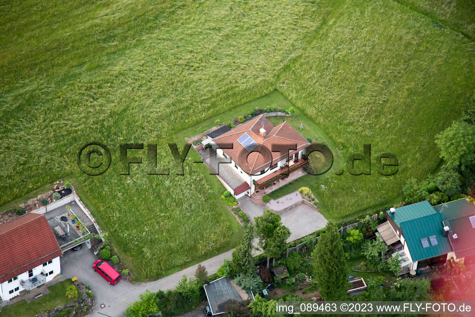 Brombach im Bundesland Baden-Württemberg, Deutschland von einer Drohne aus
