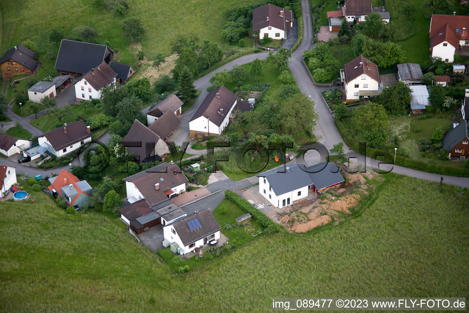 Drohnenaufname von Brombach im Bundesland Baden-Württemberg, Deutschland