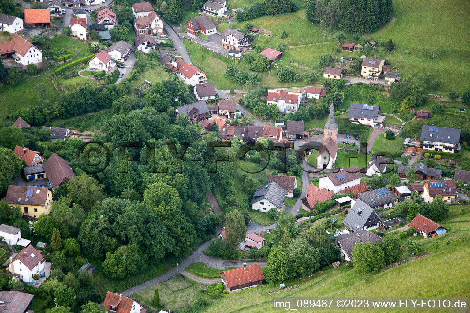 Luftaufnahme von Brombach im Bundesland Baden-Württemberg, Deutschland