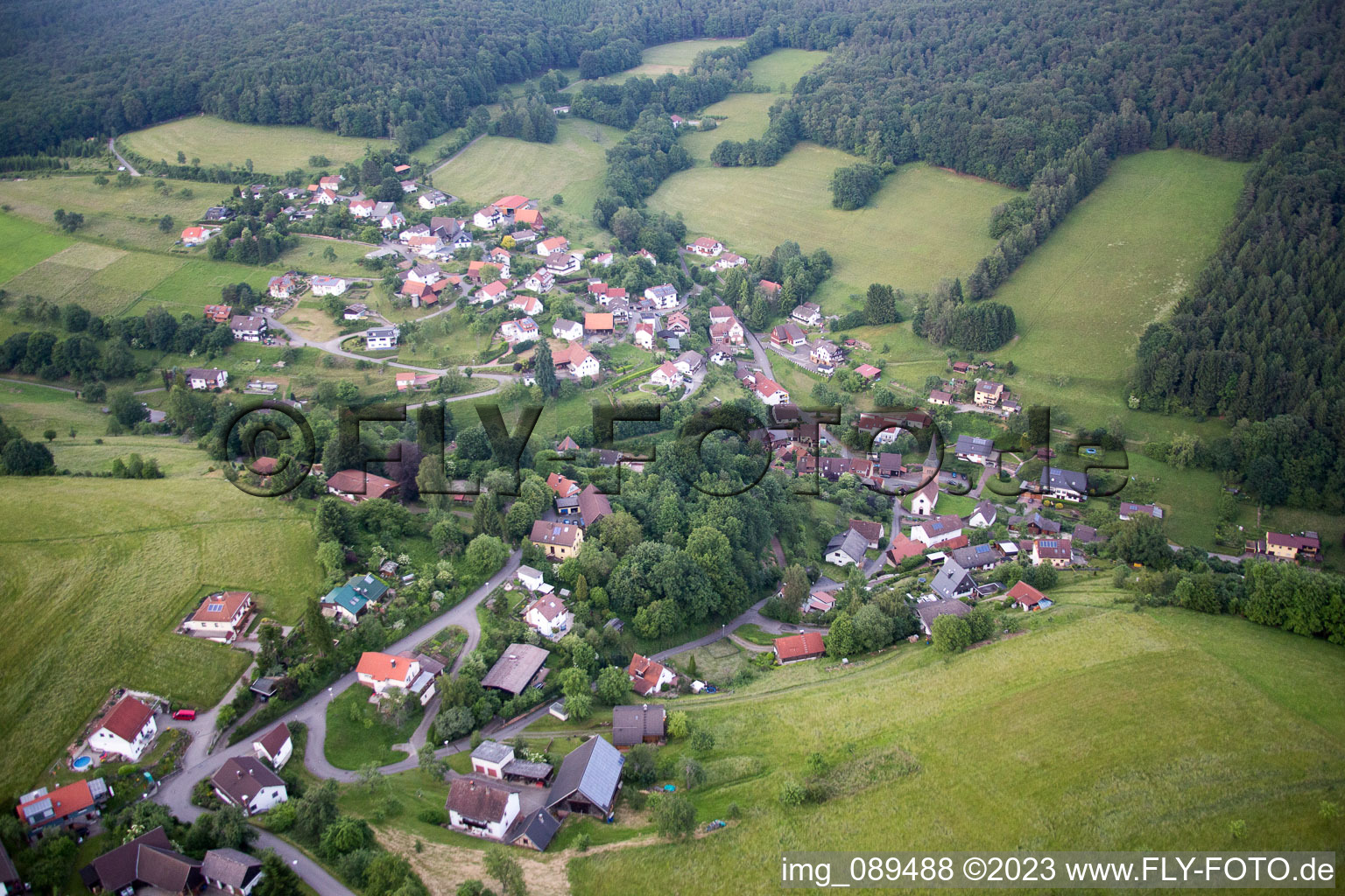 Schrägluftbild von Brombach im Bundesland Baden-Württemberg, Deutschland