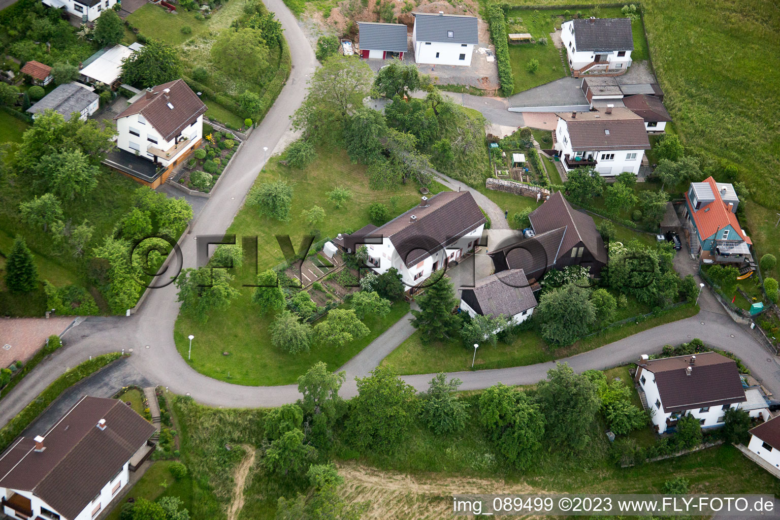 Brombach im Bundesland Baden-Württemberg, Deutschland aus der Drohnenperspektive